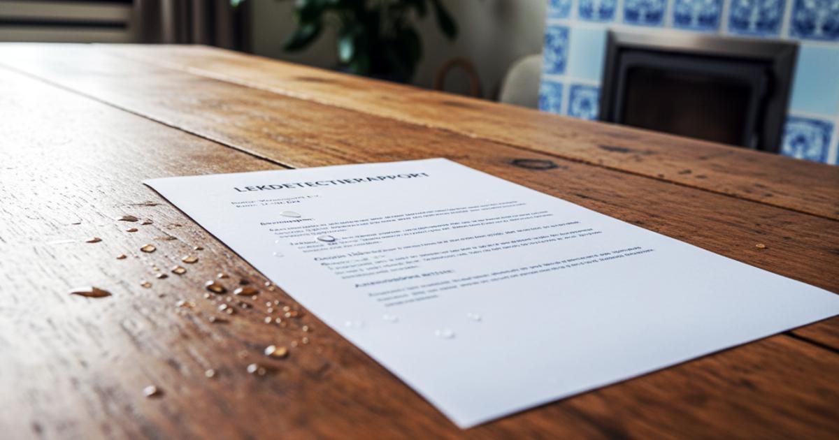 Lees hier meer over wat is een lekdetectierapport?.